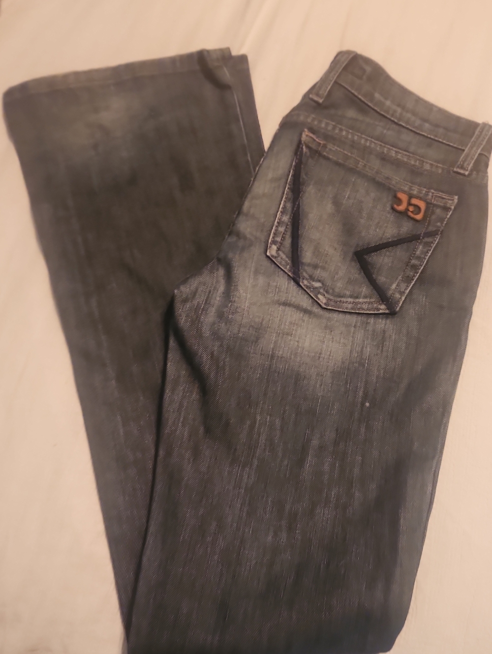 Joe's Jeans Woman Dark Wash Blue Jeans with Pocket Accent